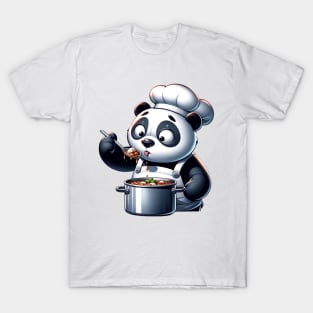 hef Panda - Culinary Maestro - Adorable Cooking Panda Shirt T-Shirt